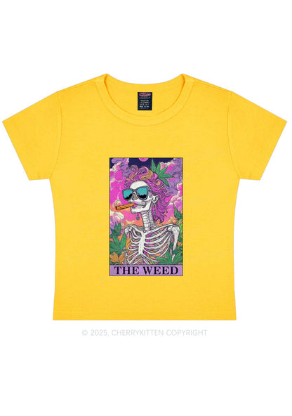 The Wxxd Skeleton Y2K Baby Tee Cherrykitten