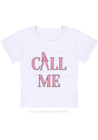 Call Me Lady Y2K Baby Tee Cherrykitten