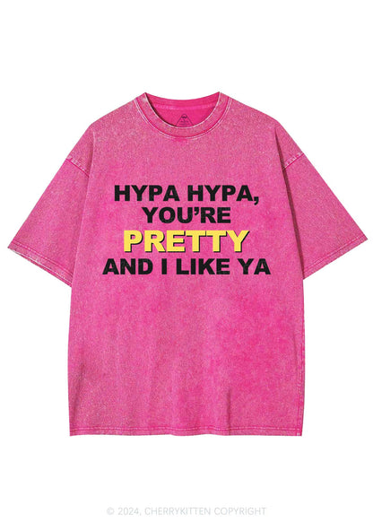 Hypa You Are Pretty Y2K Washed Tee Cherrykitten