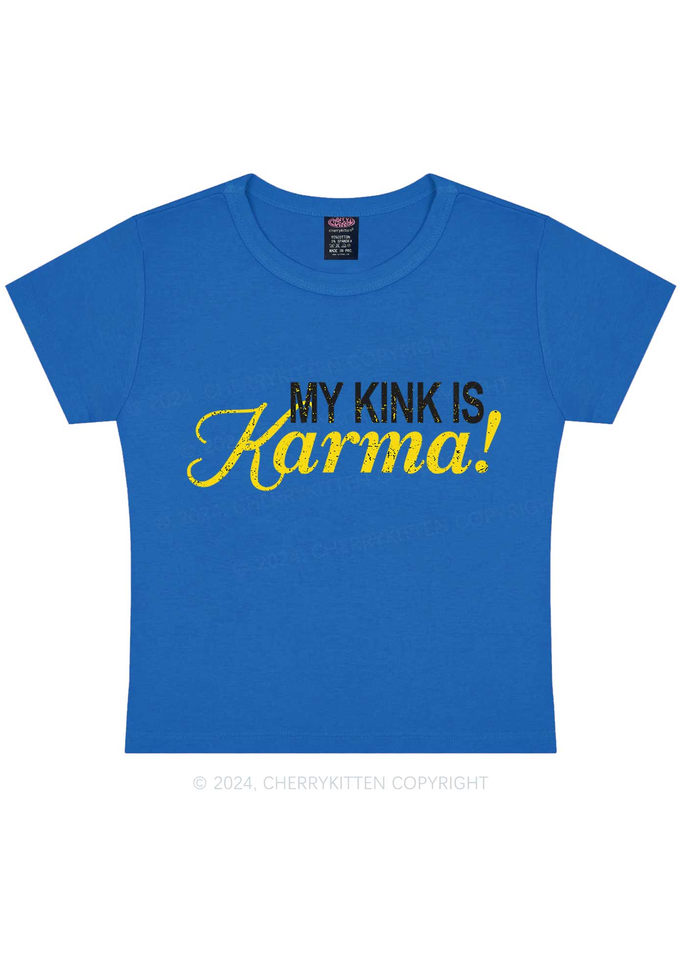 My Kink Is Karma Y2K Baby Tee Cherrykitten