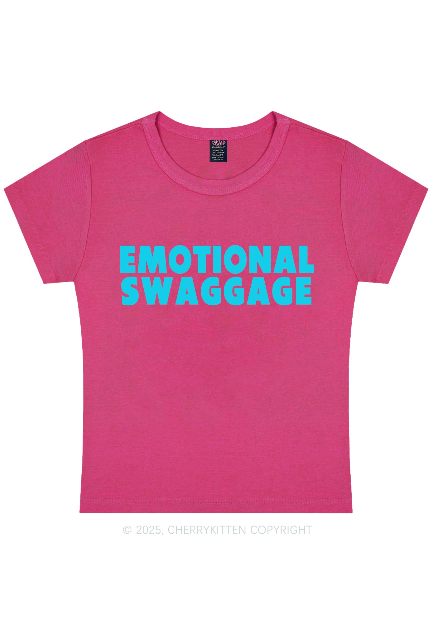 Emotional Swaggage Y2K Baby Tee Cherrykitten