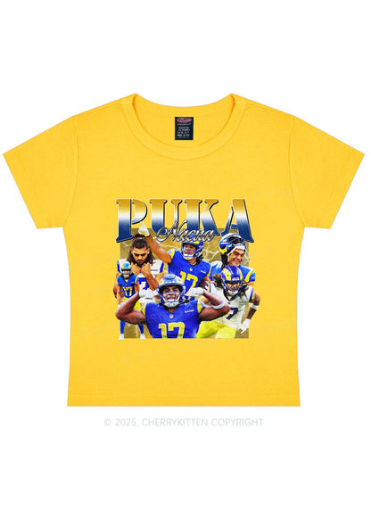 Yellow Puka Y2K Super Bowl Baby Tee Cherrykitten