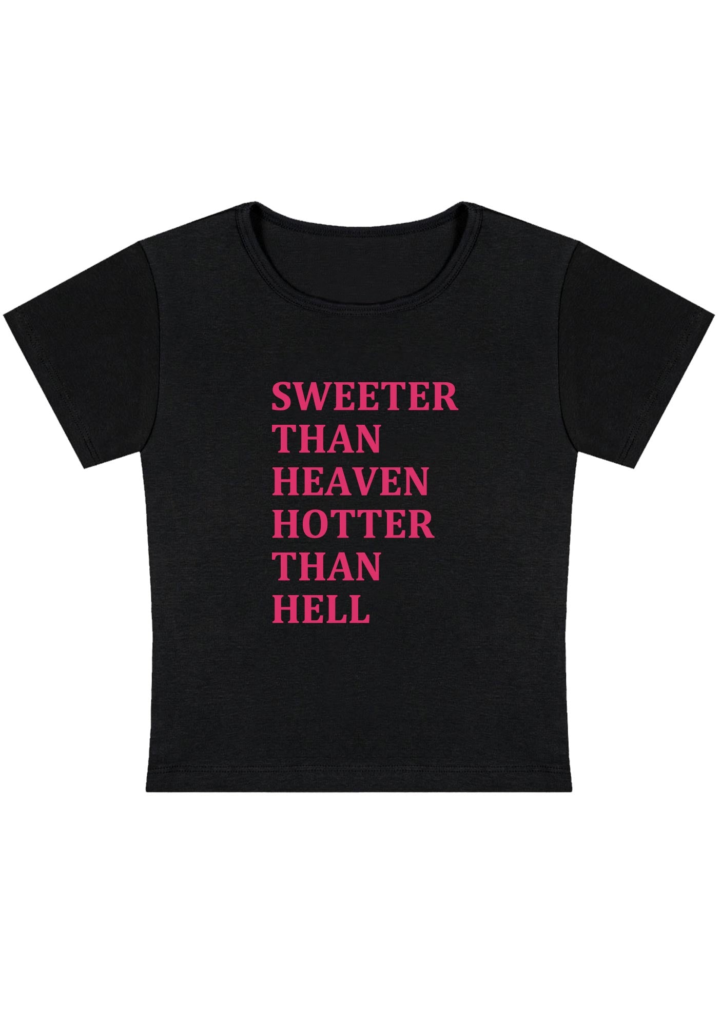 Curvy Sweeter Than Heaven Baby Tee