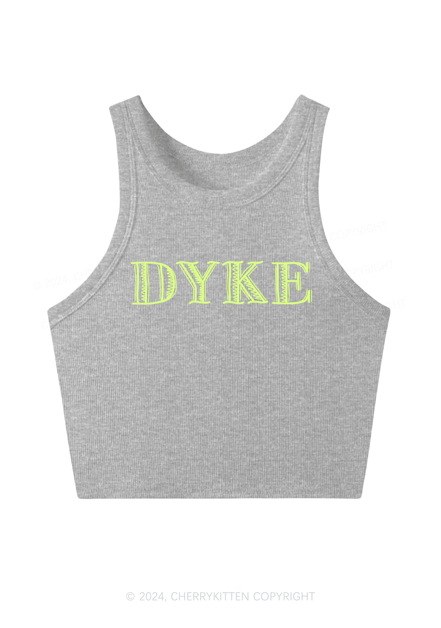 DYKE Y2K Crop Tank Top Cherrykitten