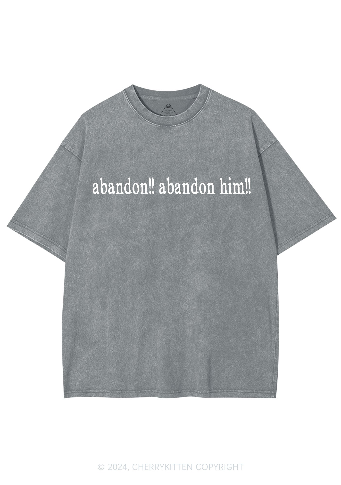 Abandon Him Y2K Washed Tee Cherrykitten