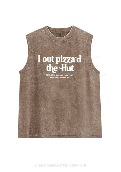 Out Pizzad The Hut Y2K Washed Tank Cherrykitten