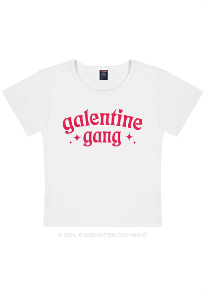 Galentine Gang Y2K Valentine's Day Baby Tee Cherrykitten