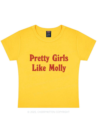 Pretty Girls Like Molly Y2K Baby Tee Cherrykitten