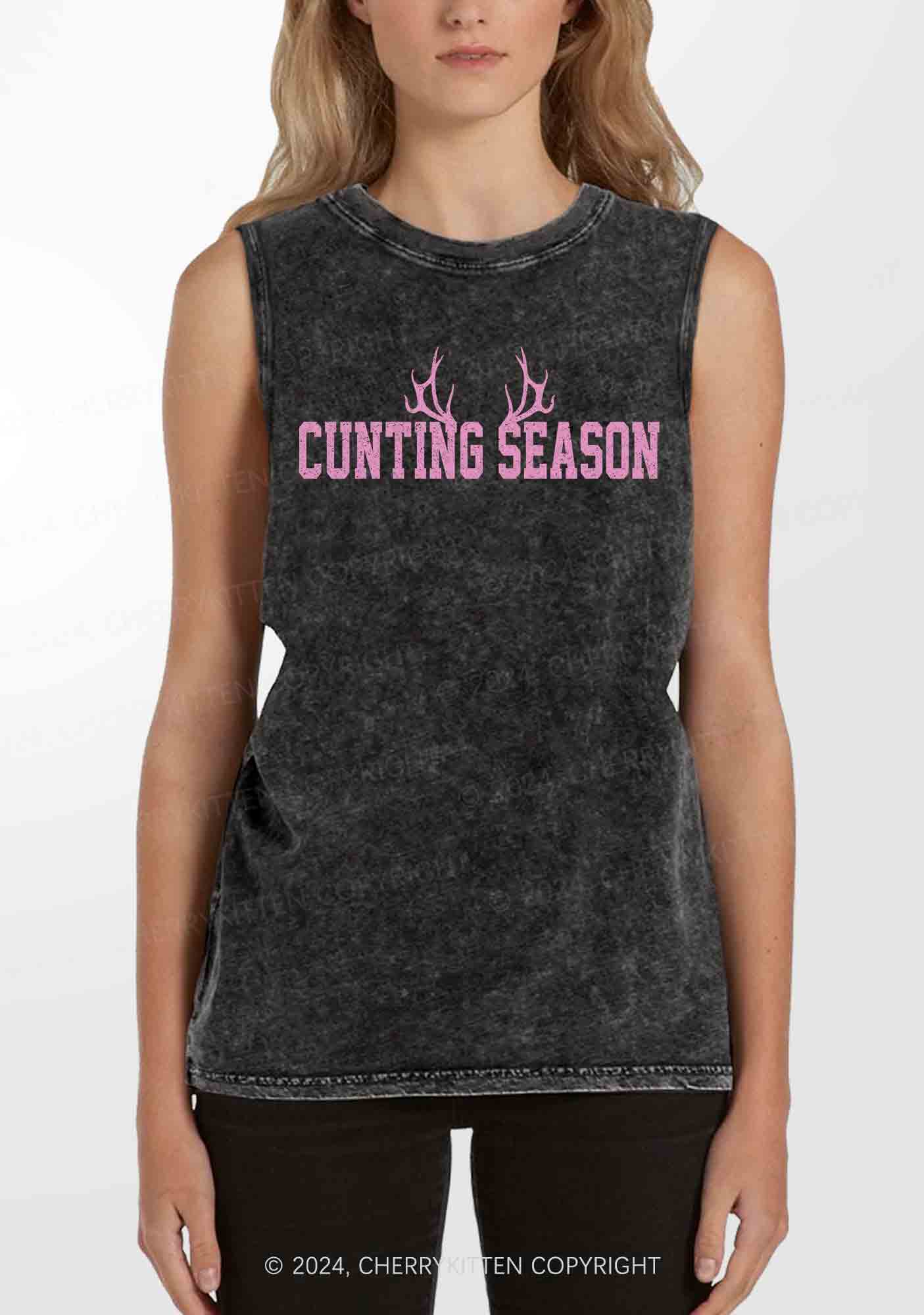 Cunting Season Y2K Washed Tank Cherrykitten