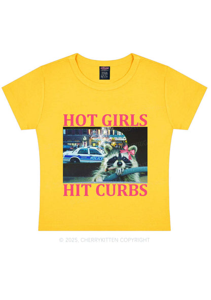 Hot Girls Hit Curbs Y2K Baby Tee Cherrykitten