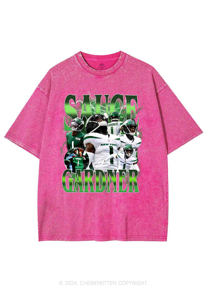 Sauce Football Y2K Super Bowl Washed Tee Cherrykitten