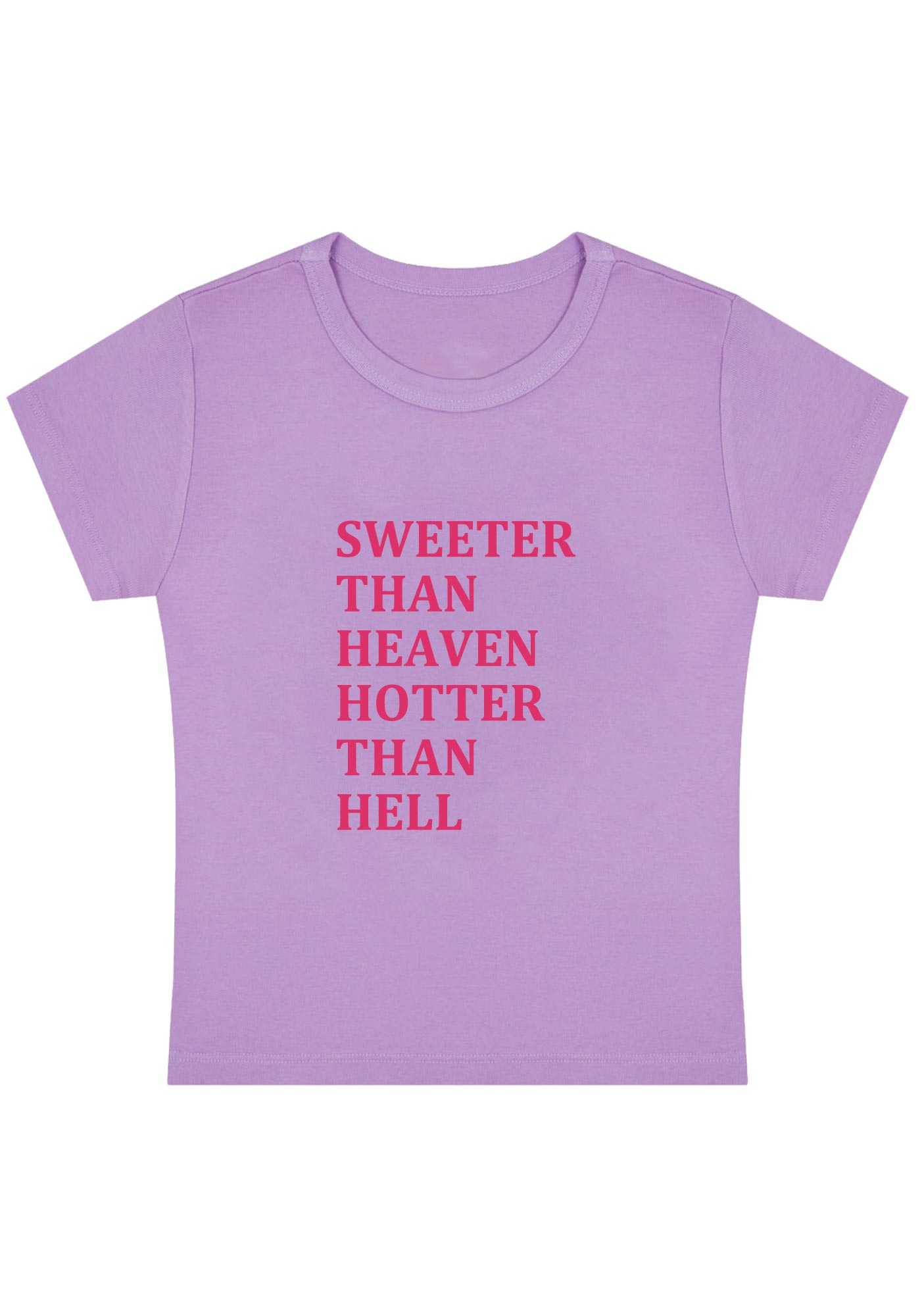 Curvy Sweeter Than Heaven Baby Tee