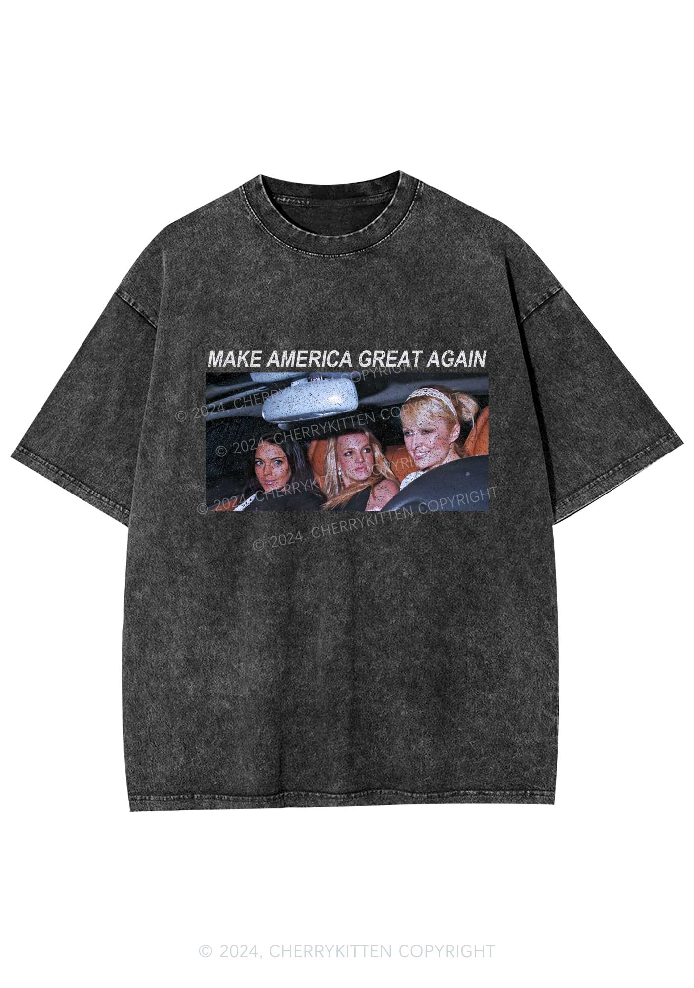 Make America Great Again Y2K Washed Tee Cherrykitten