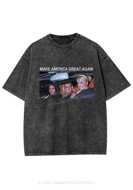 Make America Great Again Y2K Washed Tee Cherrykitten