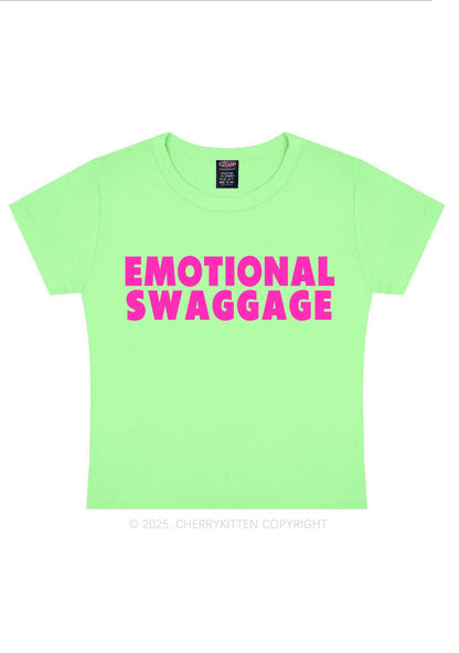 Emotional Swaggage Y2K Baby Tee Cherrykitten