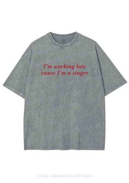 I'm A Singer Y2K Washed Tee Cherrykitten