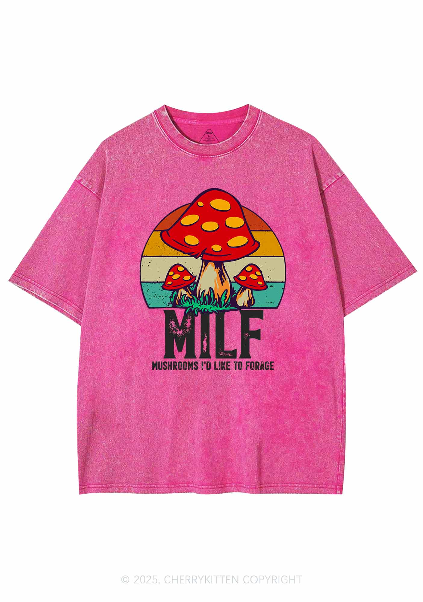 Mxxf Mushrooms Y2K Washed Tee Cherrykitten