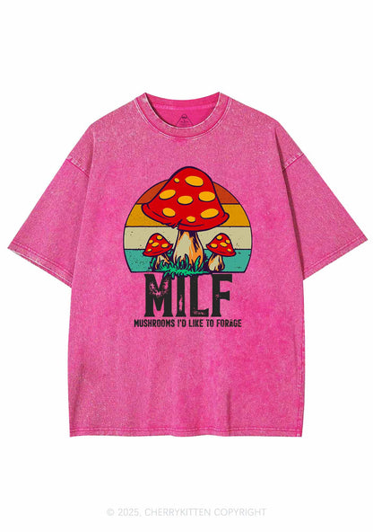 Mxxf Mushrooms Y2K Washed Tee Cherrykitten