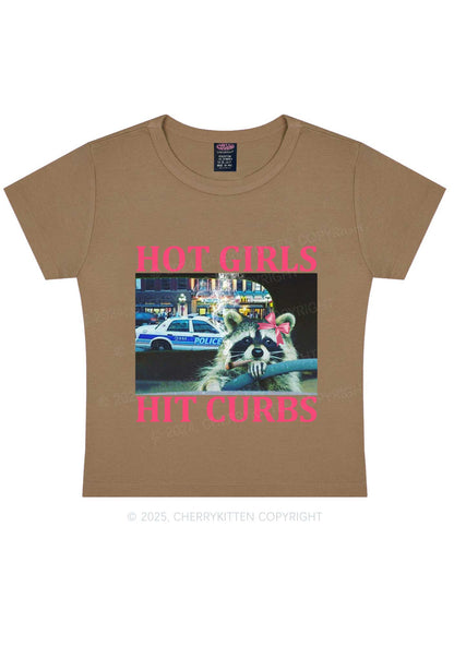 Hot Girls Hit Curbs Y2K Baby Tee Cherrykitten