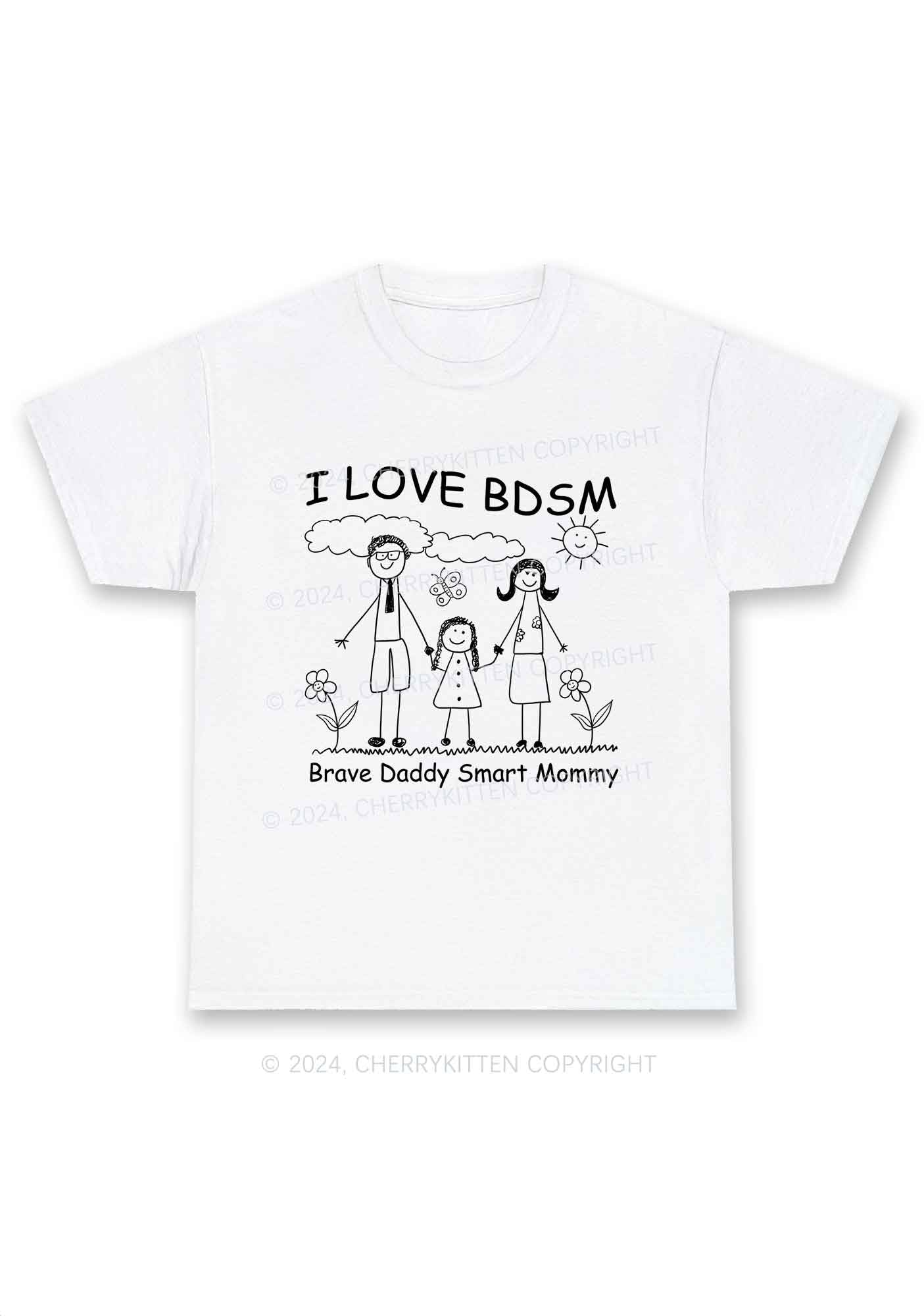 I Love BDSM Y2K Chunky Shirt Cherrykitten