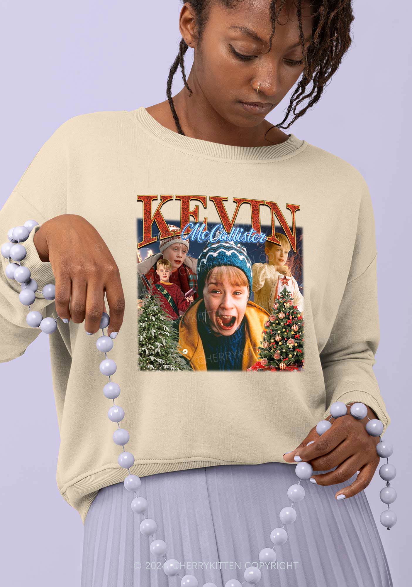 Christmas Characters Y2K Sweatshirt Cherrykitten