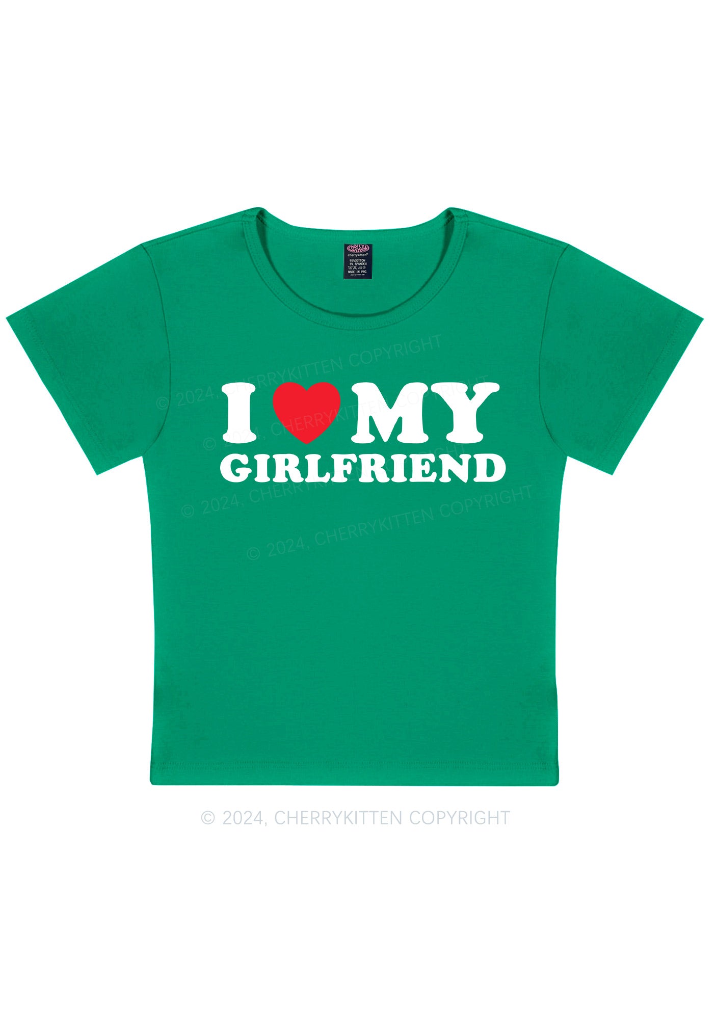 I Love Girlfriend Y2K Valentine's Day Baby Tee Cherrykitten