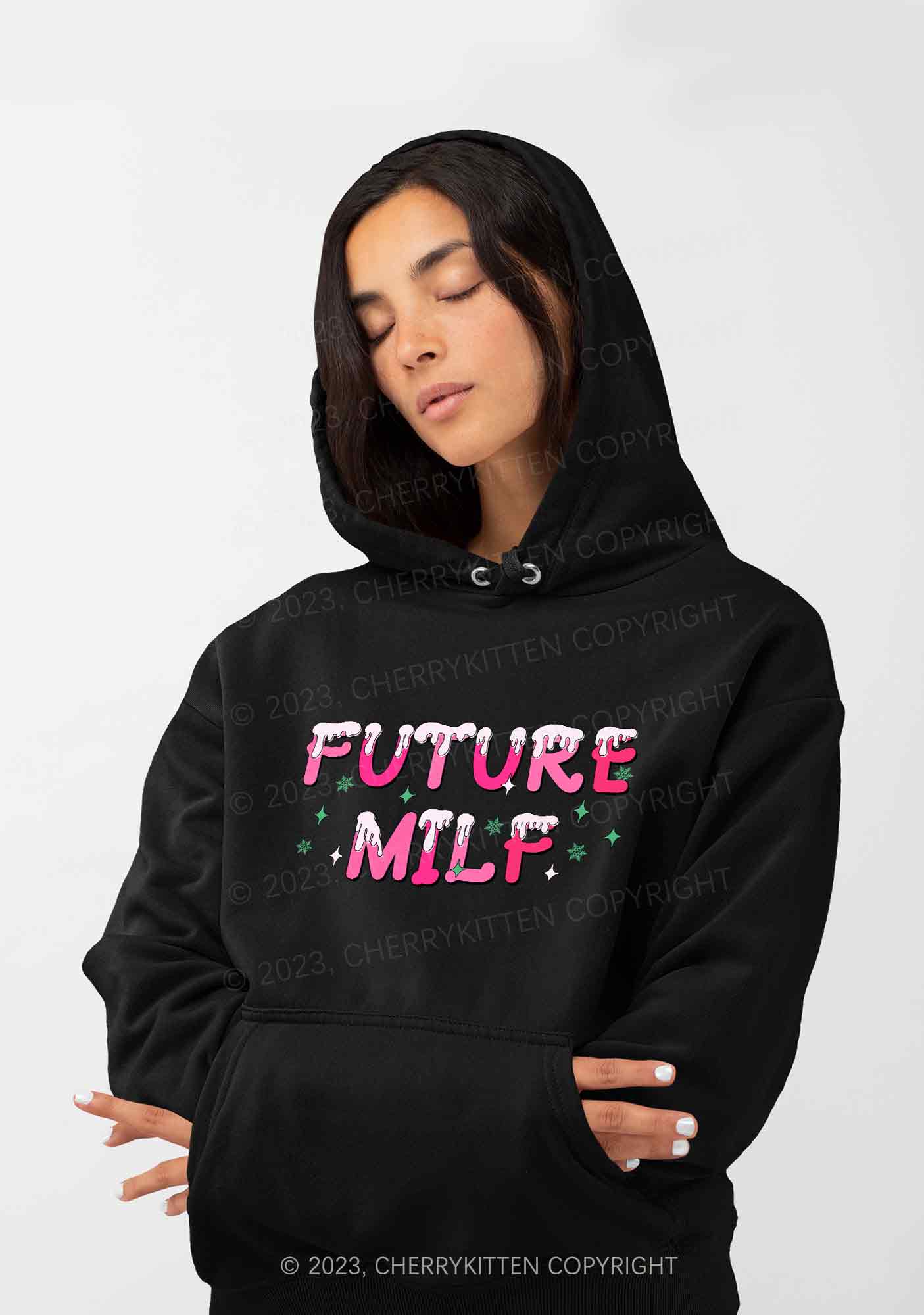 Snowflake Future Mxxf Christmas Y2K Hoodie Cherrykitten