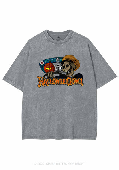 Halloween Town Cab Y2K Washed Tee Cherrykitten