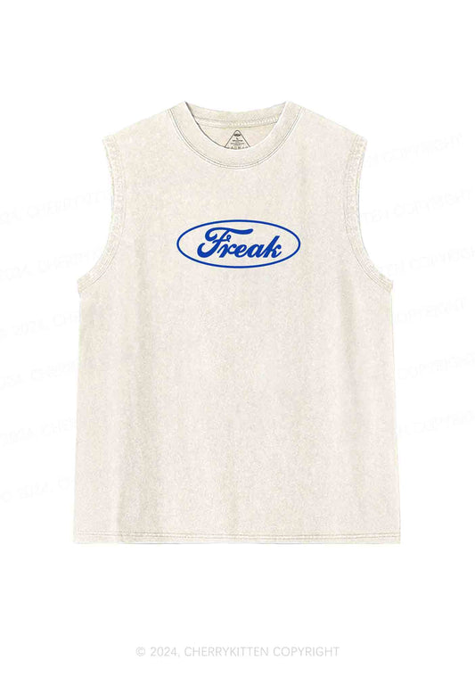 Oval Freak Y2K Washed Tank Cherrykitten