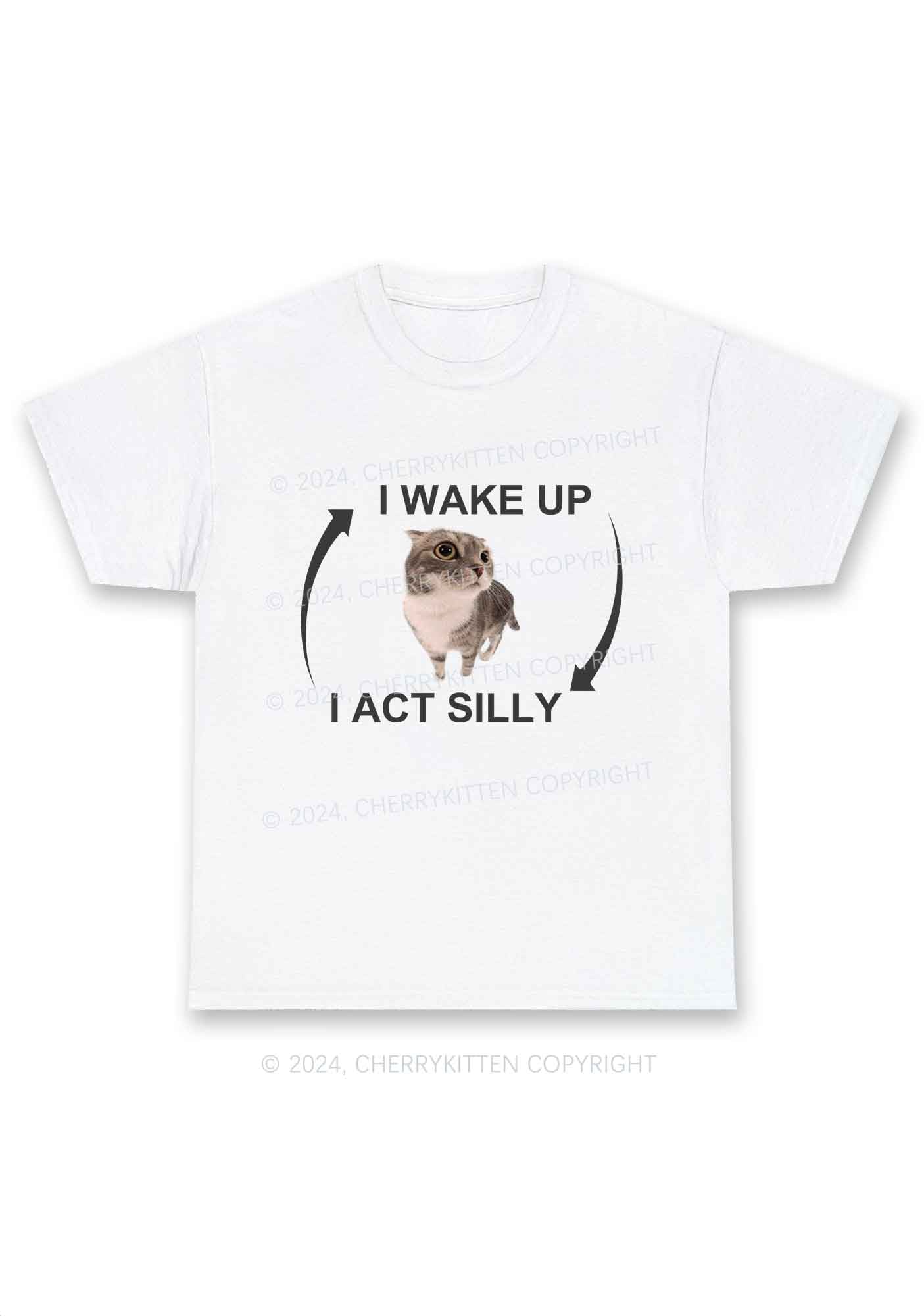 Wake Up Act Silly Y2K Chunky Shirt Cherrykitten