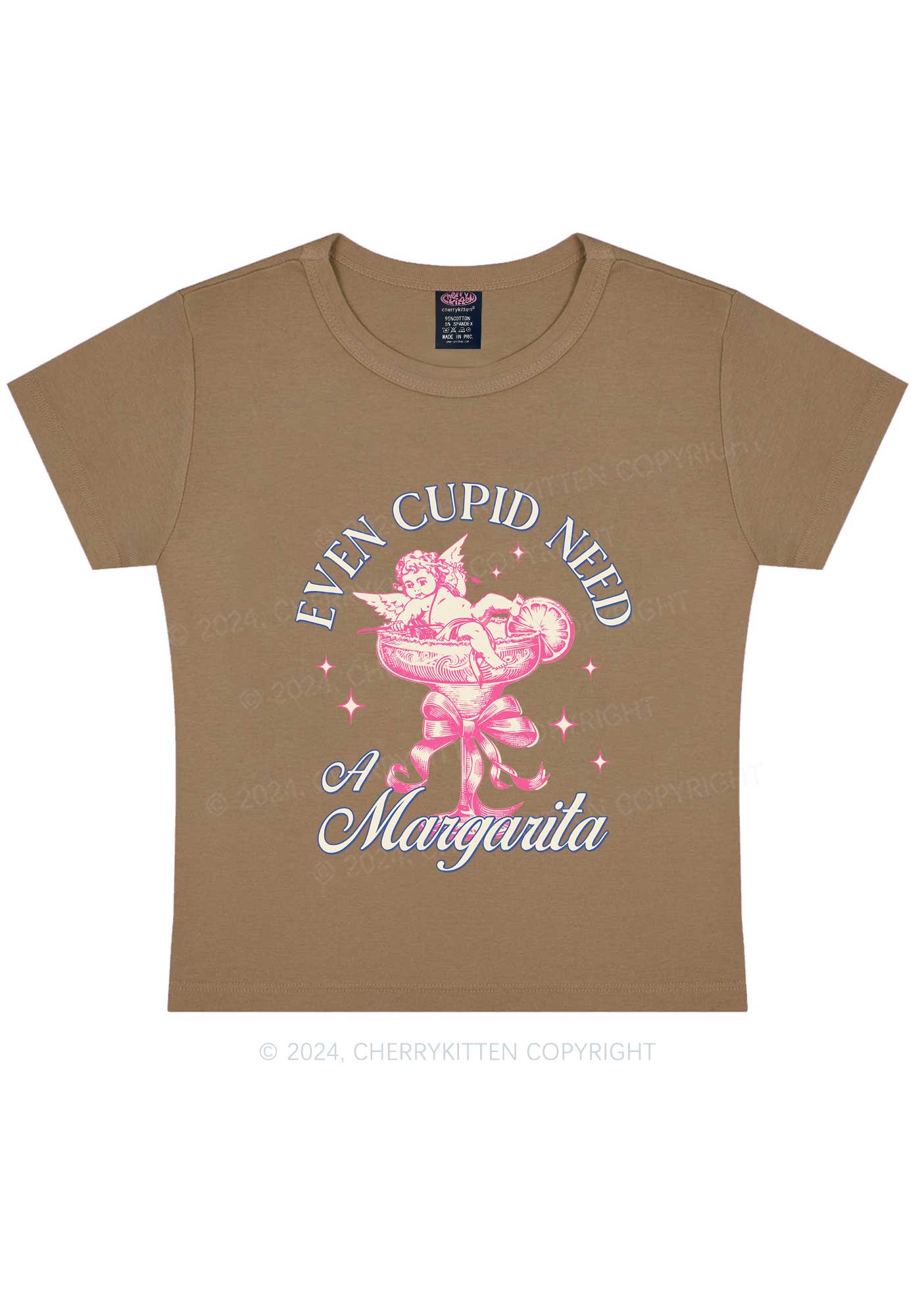 Cupid Needs Margarita Y2K Valentine's Day Baby Tee Cherrykitten