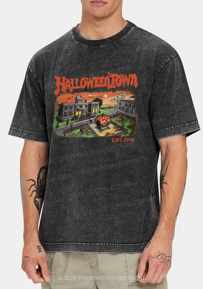 Halloween Town EST 1998 Y2K Washed Tee Cherrykitten