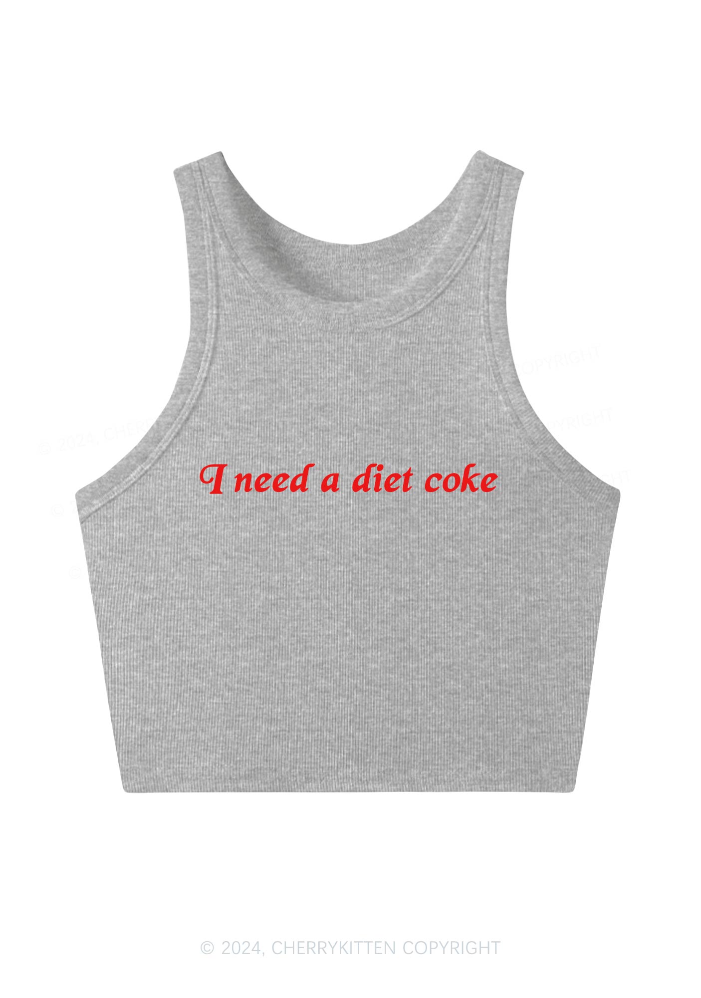 Diet Coke Y2K Crop Tank Top Cherrykitten