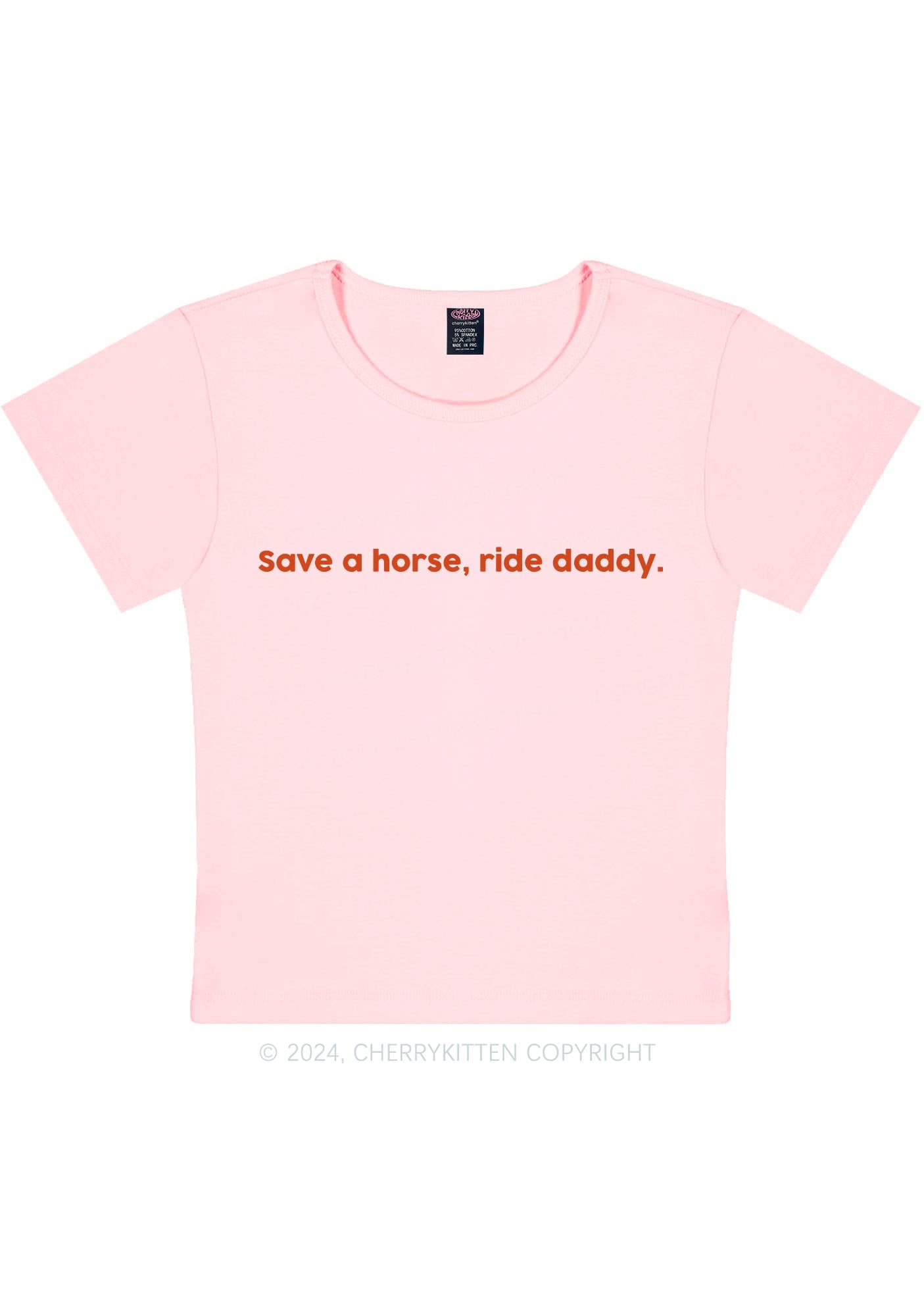 Ride Daddy Y2K Baby Tee Cherrykitten