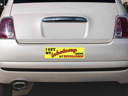 Get Lobotomy Done Y2K Car Bumper Magnet Cherrykitten