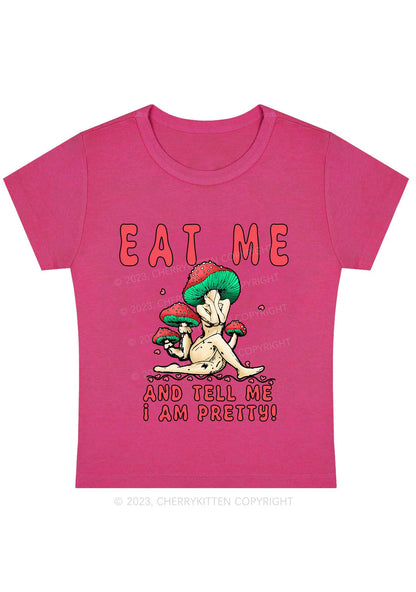 Curvy Tell Me I Am Pretty Y2K Baby Tee Cherrykitten