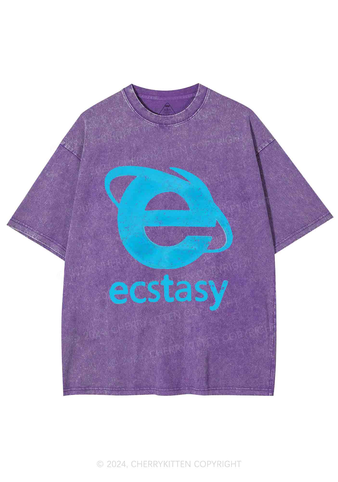 Ecstasy Y2K Washed Tee Cherrykitten