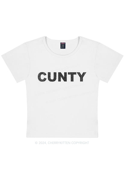 Cunty Y2K Baby Tee Cherrykitten