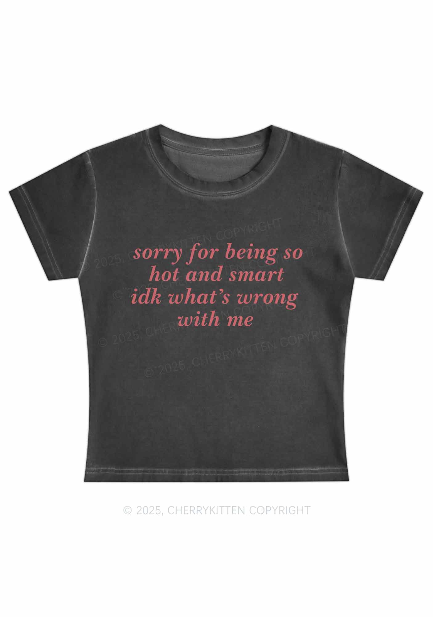 Sorry For Being So Smart Y2K Vintage Classic Tee Cherrykitten