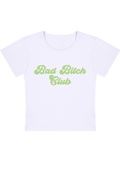 Curvy Bad Bixxh Club Baby Tee