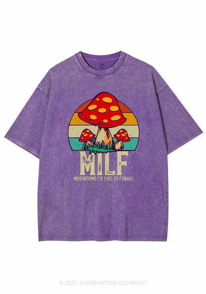 Mxxf Mushrooms Y2K Washed Tee Cherrykitten