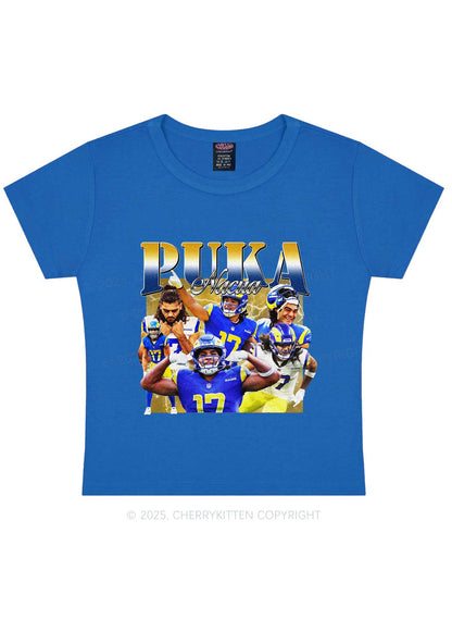 Yellow Puka Y2K Super Bowl Baby Tee Cherrykitten