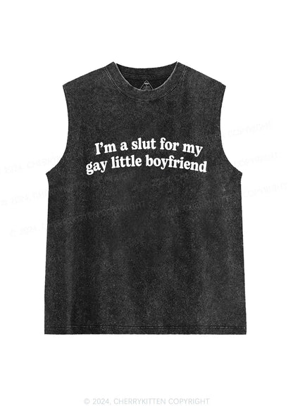 Slxt For My Gay BF Y2K Valentine's Day Washed Tank Cherrykitten