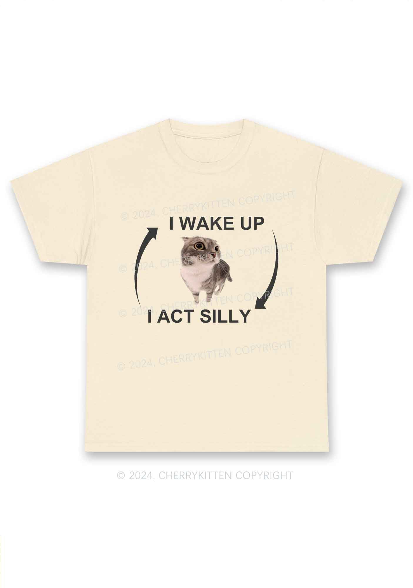 Wake Up Act Silly Y2K Chunky Shirt Cherrykitten