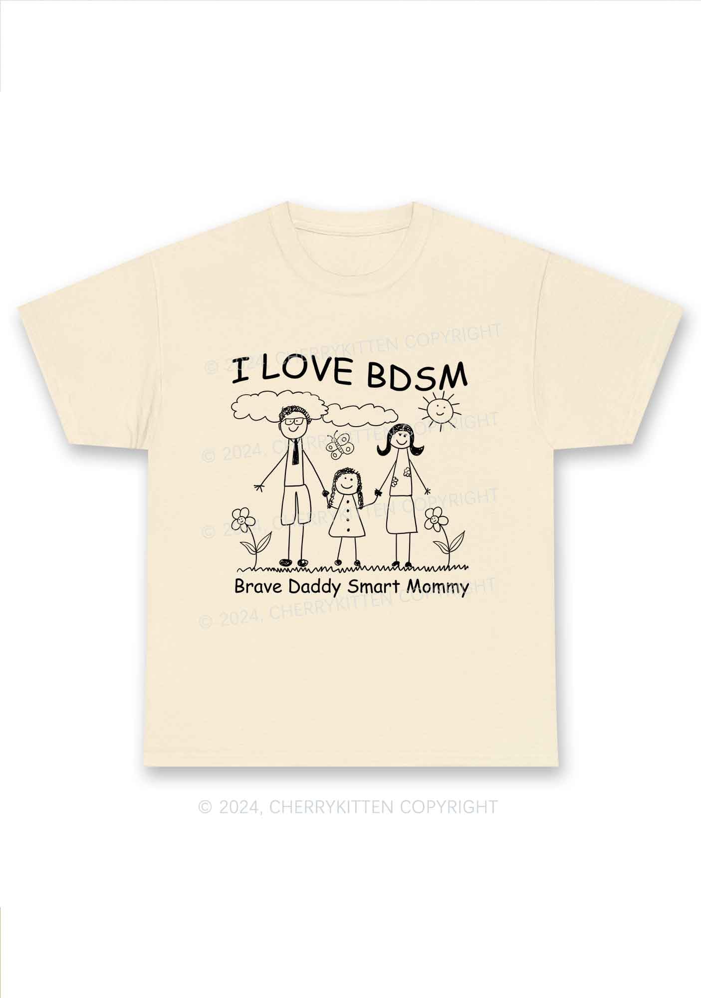 I Love BDSM Y2K Chunky Shirt Cherrykitten