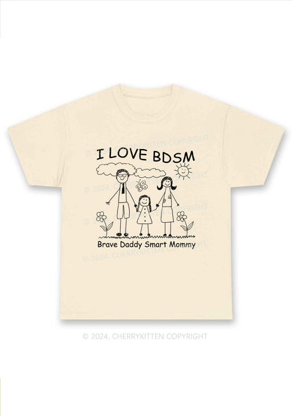 I Love BDSM Y2K Chunky Shirt Cherrykitten