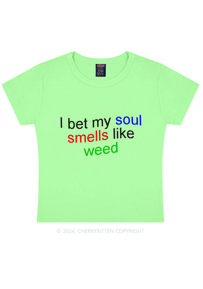 Soul Smells Like Wxxd Y2K Baby Tee Cherrykitten