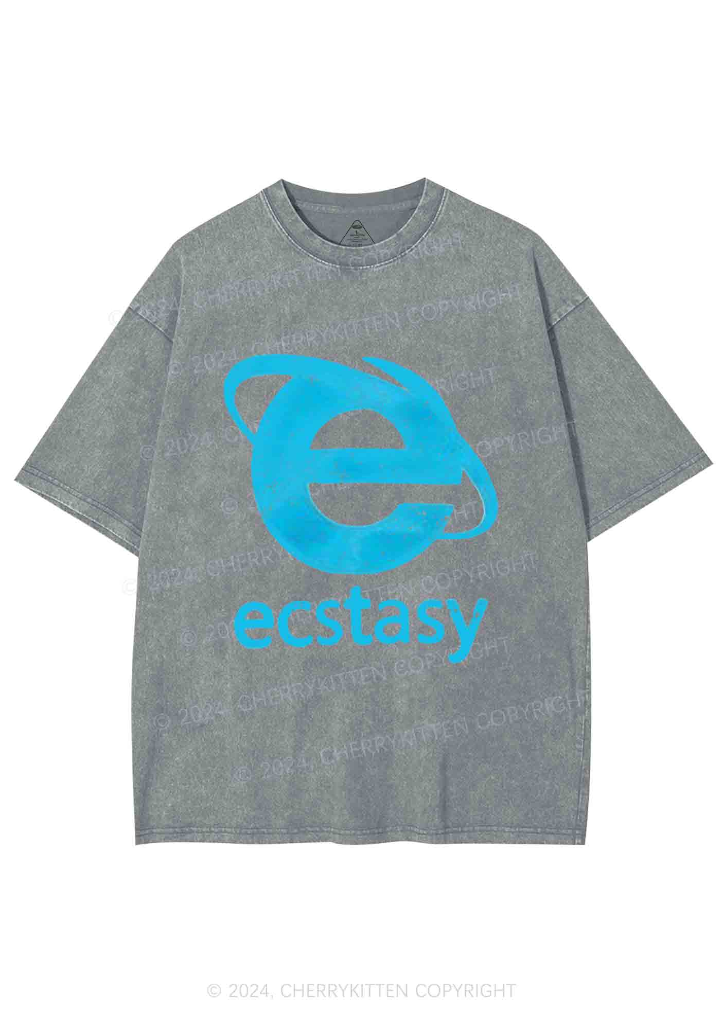 Ecstasy Y2K Washed Tee Cherrykitten