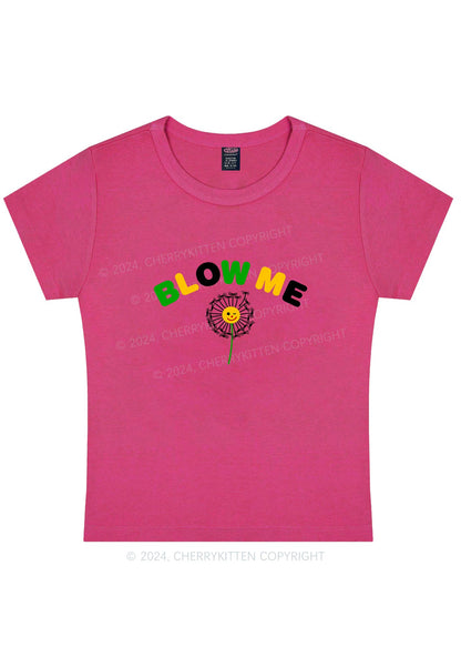 Blow Me Y2K Baby Tee Cherrykitten