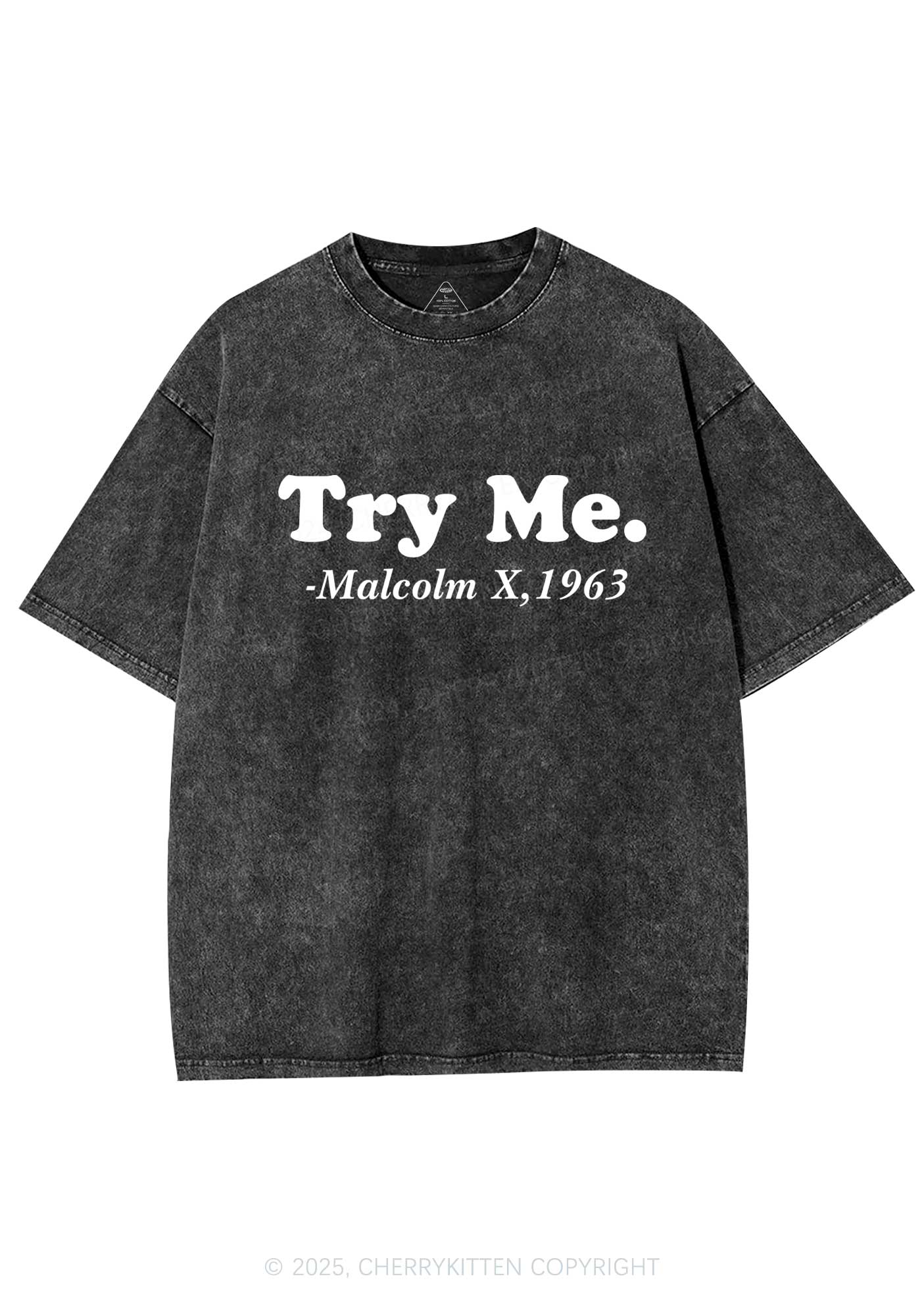 Try Me Y2K Washed Tee Cherrykitten